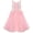 Pink, variant on Flower Girls Dress Pink Lace Wedding Party Birthday 6 Years