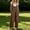 Brown, variant on Women Solid Adjustable Strap Overalls Jumpsuit, Wide Leg Loose Casual Bib Pants with Side Pockets Army Green XL(XL)