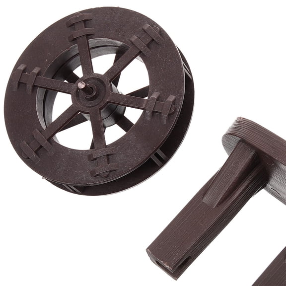 Toyvian Mini Plastic Water Wheel for Garden and Aquarium Decoration, Ideal Outdoor & Indoor Landscaping Accessory