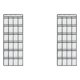 thumbnail image 1 of Matsuzay Oxford Cloth Over the Door Storage Sneakers Bag Vertical Organizer Shoes Slippers Tools Multifunctional Bedroom Blanco 2Conjunto, 1 of 6
