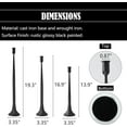thumbnail image 2 of Iron Taper Candle Holder Set of 3, Black Candlestick Holders Decorative Candle Stand, Tapered Candle Holders Tall Set for Wedding, Dining Table, Home Decoration (Black), 2 of 7