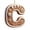 C, variant on FastXmas Christmas Initials Shaped Stockings, 7.8 Inches 24 Letters Embroidered Initials Knit White Xmas Stocking Decor Xmas Tree Stockings Decor for Family Tree Decorations and Gifts Container(A)