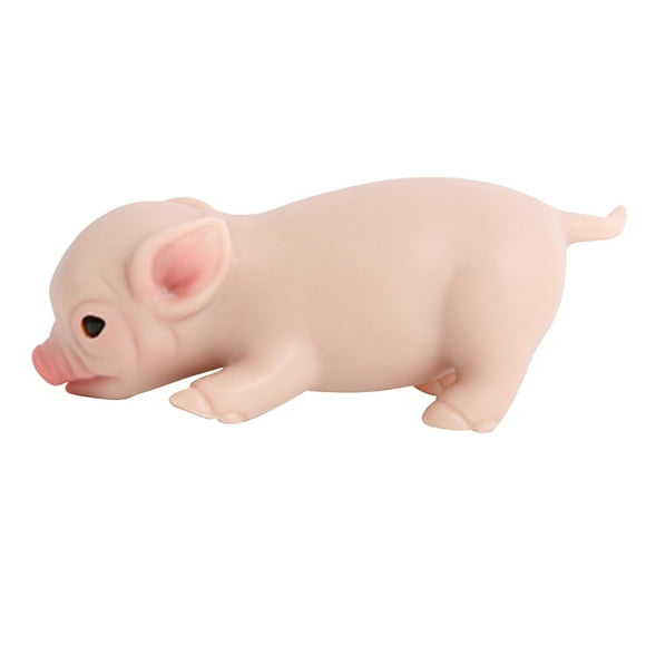14CM 100% Full Body Silicone Reborn Pig Doll with Eye Realistic Art Mini Silicone Piglet Toys for Children Christmas Dolls Unpainted Unfinished