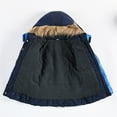 thumbnail image 3 of Gubotare Toddler Baby Boy Winter Jacket Children Winter Boy Jacket Coat Hooded Coat Fashion Kids Warm Clothes Jacket Boys,Navy 4 Years, 3 of 5