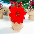thumbnail image 3 of Coofit Christmas Table Ornament Fake Pinecone Berry Flower Desktop Ornament Xmas Decor, 3 of 10