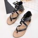 thumbnail image 5 of Sandalias planas romanas informales para mujer de verano Wmkox8yii  shjk1268, 5 of 9