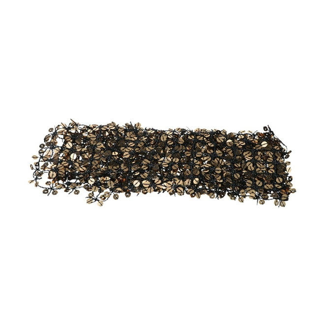 Bufanda de lentejuelas de moda para mujer, bufanda de cuello brillante, larga y fina, hecha Negro