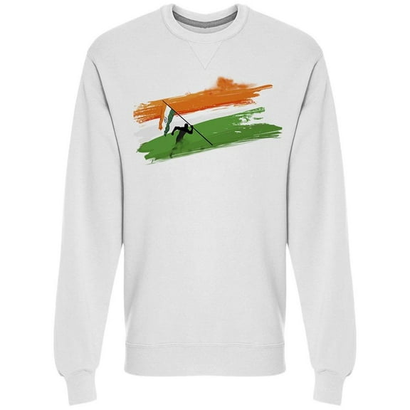 Independence Day India Flag Sweatshirt Men's -Image by Shutterstock