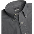 thumbnail image 2 of Van Heusen Mens Gingham Check Shirt, L, Black, 2 of 6