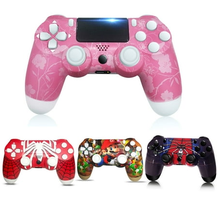 INFISU Wireless PS4 Controller, Rechargeable Playstation 4 Controller Remote Compatible with Playstation 4/Slim/Pro,6-Axis Sensor and Dual Vibration Game Pad,Pink -Best Game Lover Gift