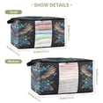 thumbnail image 3 of WOBOGO Golden Winged Crow Pattern Clothes Storage 2Pack Foldable Thick Fabric Blanket Organizer Bag with Handle 21.65×13.78×12.4in, 3 of 7