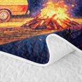 thumbnail image 5 of Catabedysis Happy Camping Twin Quilt Set,Night Camper Print Twin Coverlet Set For Boys,Multicolor,2 Pieces, 5 of 7