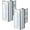 2Pack-Silver, variant on 2 Pack Childproof Door Lock, Home Security Reinforcement Lock with 3" Stop, Metal Flip Lock Deadbolt Latch for Inward Swing Doors, Kids Safety, 800 lbs Strength