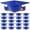 Blue, variant on OFFIGAM 36Pcs DIY Paper Graduation Hats Lightweight for Party Decor