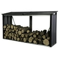 thumbnail image 4 of Arrow Firewood Rack 8 x 2 ft. Anthracite, 4 of 8