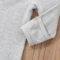 thumbnail image 5 of Okbabeha Newborn Baby Girl Boy Fall Onesie Knit Ribbed Long Sleeve Romper Jumpsuit Button Jumpsuit Onepiece Winter Outfit, 5 of 7