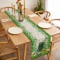 thumbnail image 3 of St. Patrick's Day Table Runner - 72 Inch Long, Kitchen Dining Table Runner Dresser Scarves, Country Retro Green Boots Daisy Clovers Farmhouse Decor for Coffee Tables Wedding Party Banquet, 3 of 8
