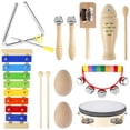 thumbnail image 1 of instrumento musical de juguete 8 Uds. De Instrumentos Musicales Para Niños Pequeños, Conjunto De Música De Madera, Sentido Musical, Instrumento De Percusión Para Cultivar, Juguetes Para Niños Y Niñas, Muyoka Hogar, 1 of 6