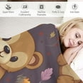 thumbnail image 3 of JEUXUS  Cute Teddy-Bear Throw Blanket Ultra Soft Warm All Season Bear Animals Decorative Blankets for Bed Chair Car Sofa Couch Bedroom, 3 of 6