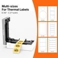 thumbnail image 5 of Rongta Shipping Label Printer, Bluetooth Thermal 4"x6" Wireless Printer for Package, Compatible with Windows/ MacOS/ Android/ iOS (White), 5 of 8