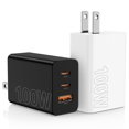 thumbnail image 1 of Cargador de Pared Hzevn Paquete de 2, 100W, 3 Puertos USB C para MacBook Pro/Air, 1 of 7