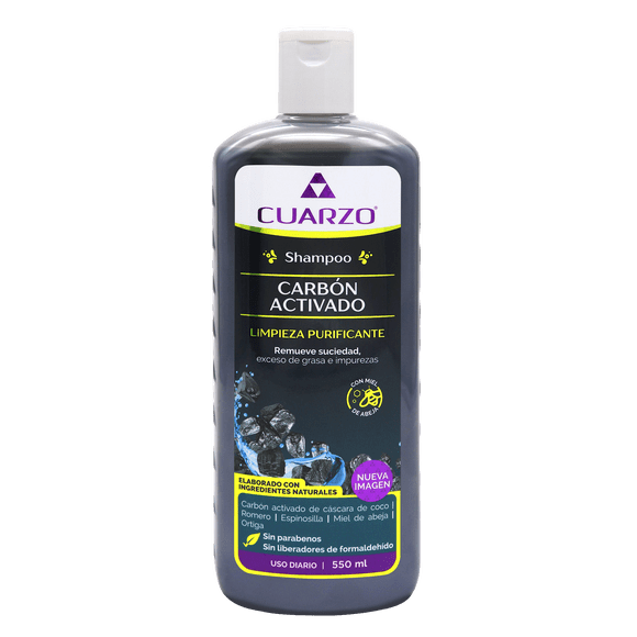 SHAMPOO CON CARBÓN ACTIVADO