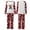 Brick Red, variant on Linfrsh Silk Christmas Pajamas for Family Christmas Pajamas for Family, Xmas Pajamas Family Christmas Pjs Matching Sets Holiday Nightwear Jammies Brick Red,XL