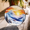 thumbnail image 5 of Mountain Stained Glass Suncatcher for Window Hanging, Natural Landscape Mountains and Forests Glass Window Hanging Wall Decor for Bedroom Office Home Decoration, 5 of 6