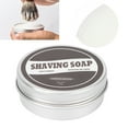 thumbnail image 3 of Savon à Raser, Texture Délicate Savon à Raser Mousse Riche pour Homme pour Usage Quotidien Sandale, Inodore, Menthe, 3 of 7