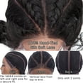 thumbnail image 5 of SEGO Hand Tied Double Dutch Braided Lace Front Wigs Lightweight Synthetic Lace Frontal Cornrow Box Braids Twist Braided Wigs With Baby Hair for Women, 5 of 6