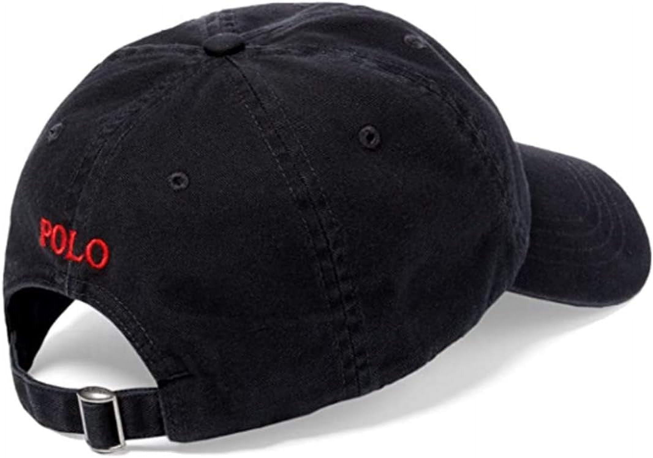 Red polo hat black 2024 horse