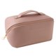 thumbnail image 1 of Bolso cosmético portátil del almacenamiento del viaje de lujo ligero de gran capacidad, hecho del cuero de la PU, 1 of 5