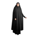 thumbnail image 3 of Robe d'Été pour Femmes Robe pour Femmes Été Femmes Musulmanes Islam Couleur Unie Été Abaya Aérée Longue Robe, 3 of 6