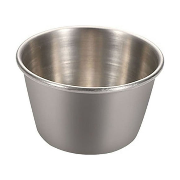 Tasses à Sauce Ensemble de Tasses à Trempette en Acier Inoxydable 304, Contenants Ronds pour Sauce pour Beurre, Sauce Soya, Vinaigre, Ketchup, Bols à Trempette pour Bbq pour Cuisine, Fête, Restaurant