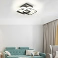 thumbnail image 4 of LED Ceiling Light Flush Mount Light Fixture Kitchen Bathroom Bedroom Living Room Black - White Light, 4 of 10