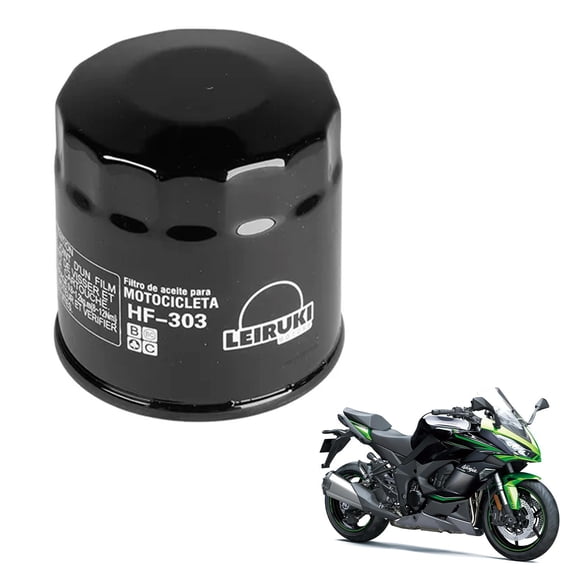 Filtro De Aceite HF-303 Moto Kawasaki Honda Yamaha Leiruki