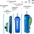 thumbnail image 3 of shiyou-Handheld Water Bottle and Phone Case for Running/Walking, Quick Grip Handheld Soft Flask 17oz with Hand Strap Hydration Pack for Runners and Athletes (#01 Blue), 3 of 4