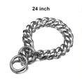 thumbnail image 4 of Collar de cadena de perro Greeniant acero titanio 24 pulgadas, 4 of 6