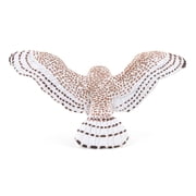 Papo Flying Snowy Owl Hand Painted Figurine - Heirloom Quality Collectible (50304)