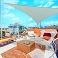 thumbnail image 2 of Yescom 25Ft Triangle Sun Shade Sail Canopy 97% UV Block Commercial Carpark Pool Camping Playground Outdoor Cload Gray, 2 of 10