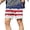 Blue, variant on Fewfanhot Men's American Flag Print Casual Shorts, Patriotic Stripe Quick-Dry Summer Board Shorts with Pockets, S-3XL