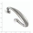 thumbnail image 3 of Stainless Steel Polished Mesh Twist Cuff Bangle Bracelet, 3 of 3