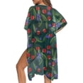 thumbnail image 5 of HELLHERO Polyester Swim Coverup for Summer Lightweight Free Size Womens Beach Coverups Kimono Cardigan Cover Up Cherry Print, 5 of 6