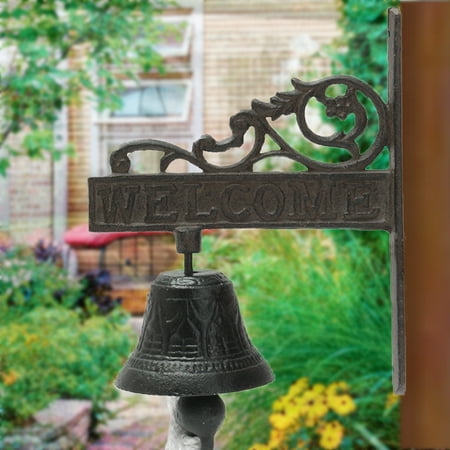 Cast Iron Vintage Style Brown Metal Door Bell Porch Garden Gate