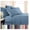 Coronet Blue, variant on 7-Piece White Split King Sheets Sets for Adjustable Bed, 21" Deep Pocket Sheets Set, Split King w/2 Fitted Sheets, Oversized Flat Sheet, 4 King Pillowcases, White Sheets
