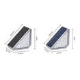 thumbnail image 2 of yeacher High-Brightness Solar Step Lights with Motion Sensor - Waterproof IP68, Dual Control (Warm Light, 2-Pack), 2 of 7