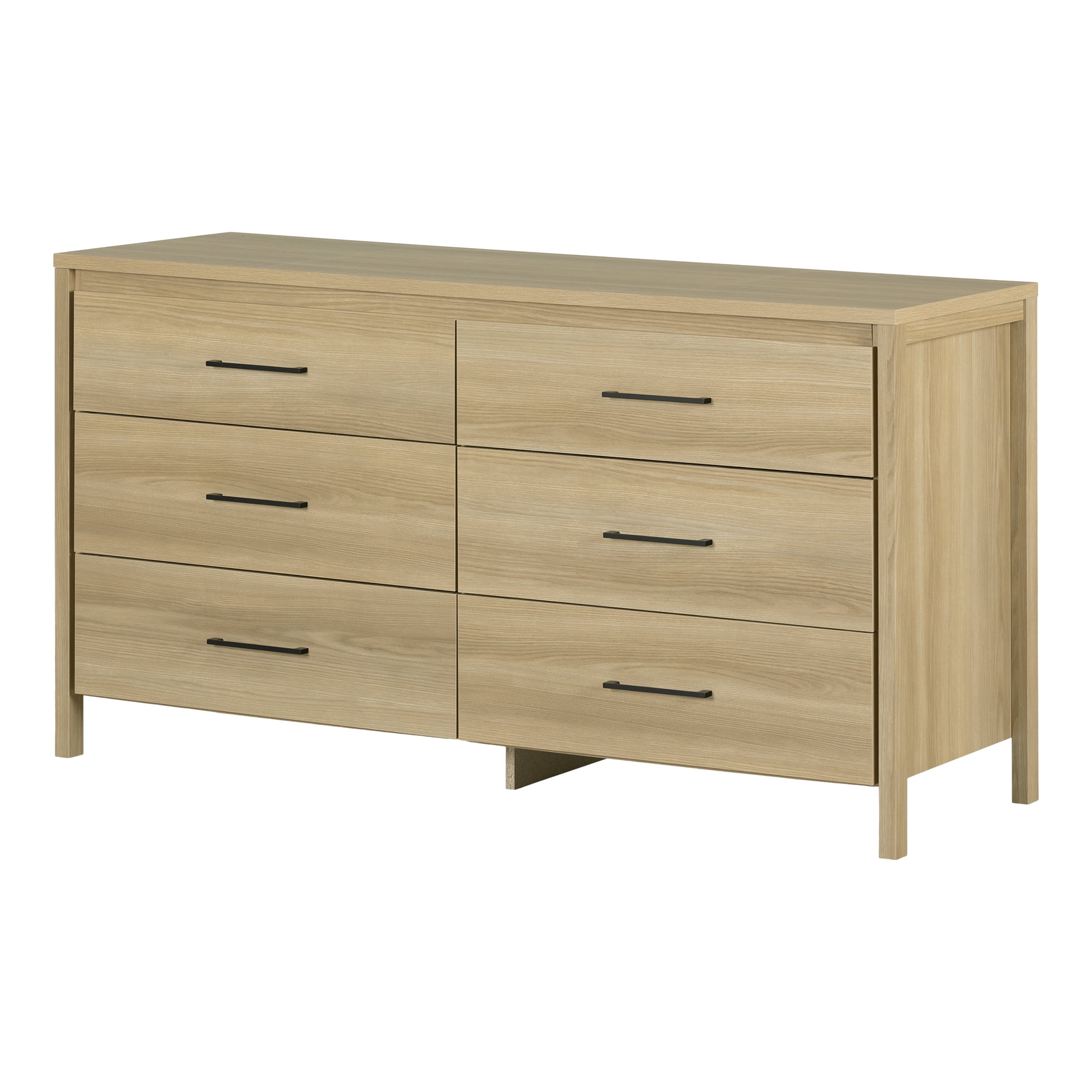 South Shore Gravity 6-Drawer Dresser for Adult, in Natural Ash