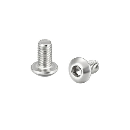 

M3x6mm Machine Screws Hex Socket Round Head Screw 304 Stainless Steel Fasteners Bolts 50 pcs