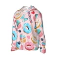 thumbnail image 2 of Balery Cupcakes and Donuts Men's Women's UPF 50+ Sun Protection Lightweight Hoodie Performance Long Sleeve Shirt for Fishing Running-XX-Large, 2 of 9