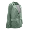 thumbnail image 5 of Lilgiuy Women Casual Long Sleeve Solid Turndown Collar Buttons Coat(Green,6) Winter Clothes for 2022, 5 of 5